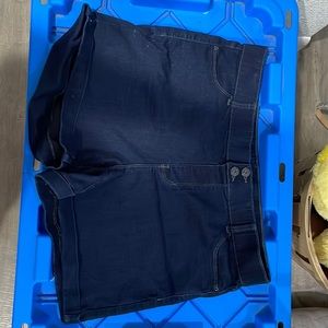 Dark blue stretch shorts